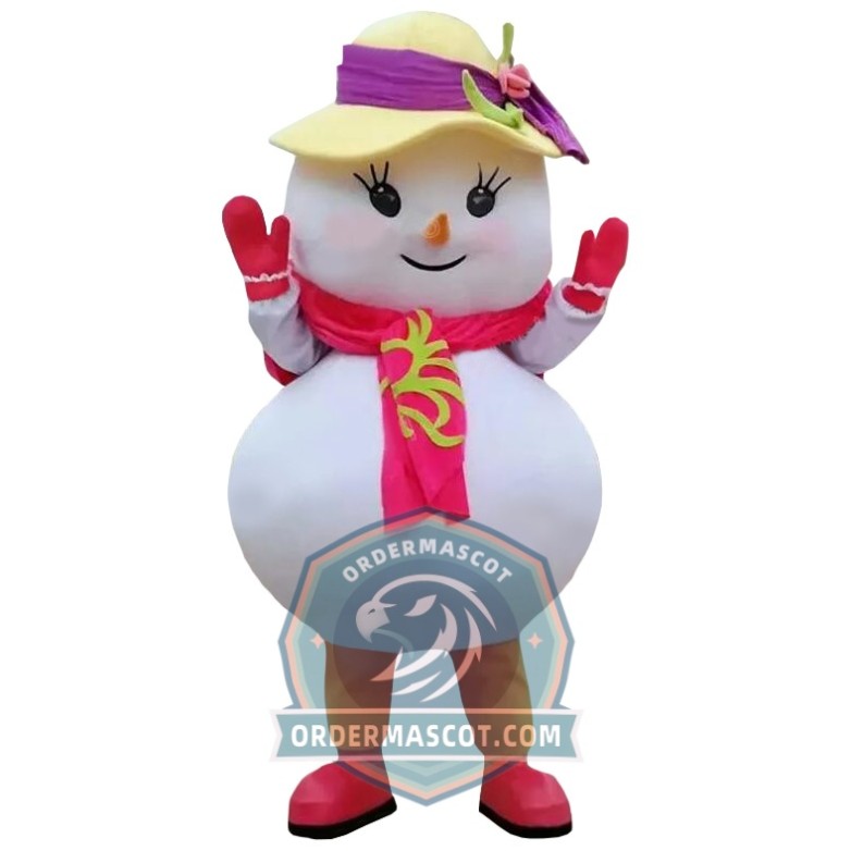 Cute Snowman Mascot Costume