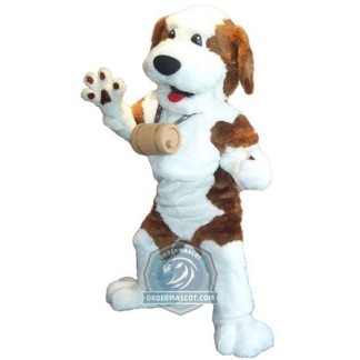 St. Bernard Dog Mascot Costume