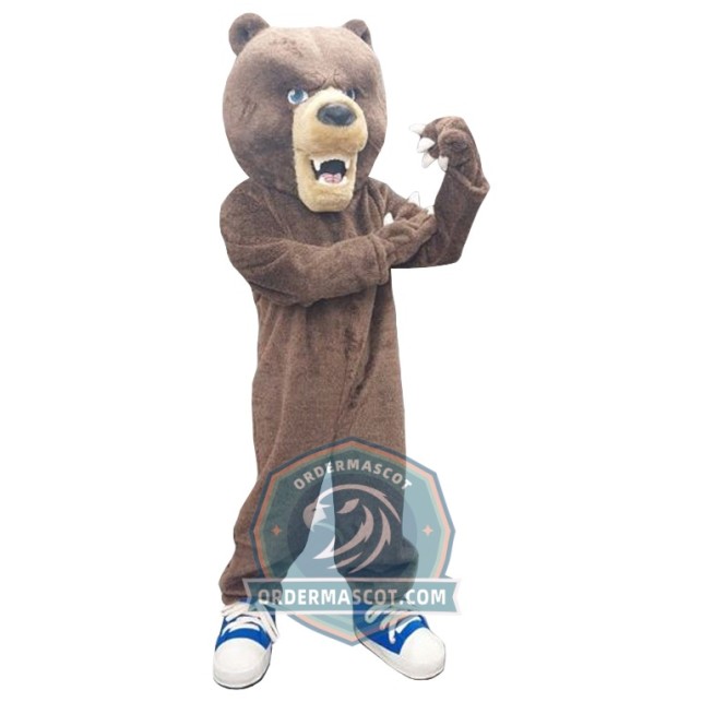 Fierce Brown Bear Mascot Costume