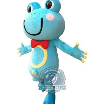 Blue Frog Mascot Costume