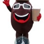 Coffee Bean Mascot Costume