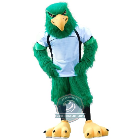 Green Lightweight Eagle Mascot Costume