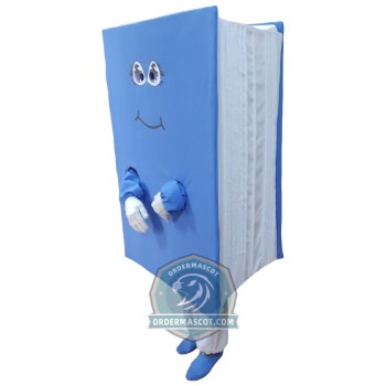 Realistic Blue Book Mascot Costume