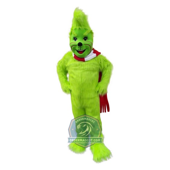 Realistic Grinch Mascot Costume