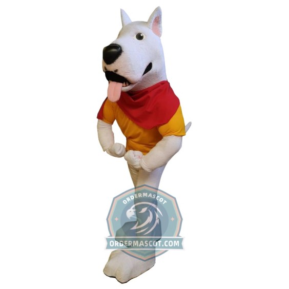 Bull Terrier Dog Mascot Costume