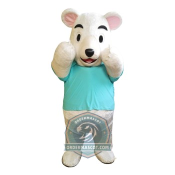 White Bear Mascot Costume