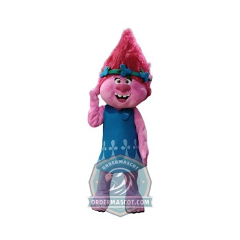 Realistic Poppy Troll Mascot Costume