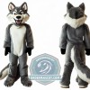 Realistic Wolf Mascot Costume