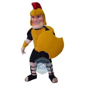 Black & Orange Knight Mascot Costume