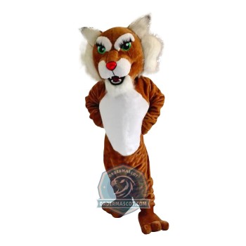 Realistic Wildcat Mascot Costume For Adult