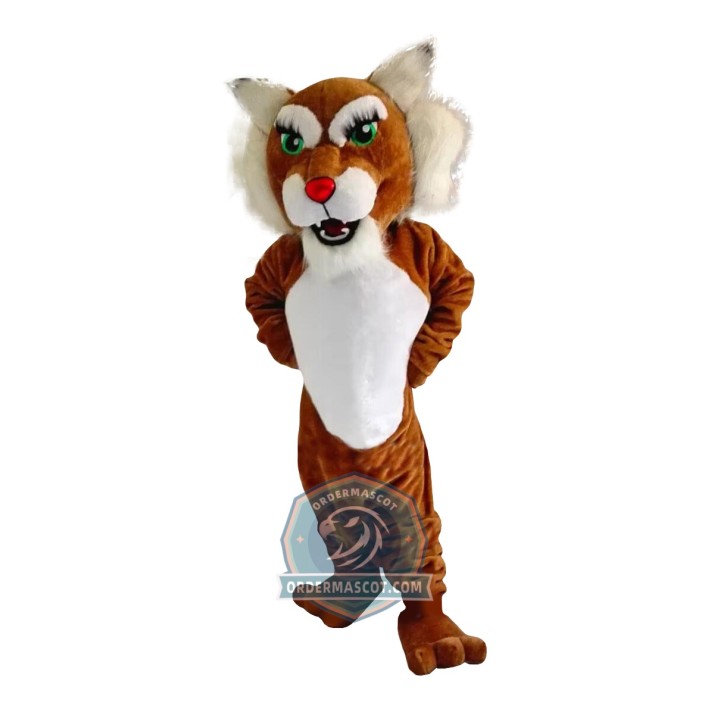 Realistic Wildcat Mascot Costume For Adult