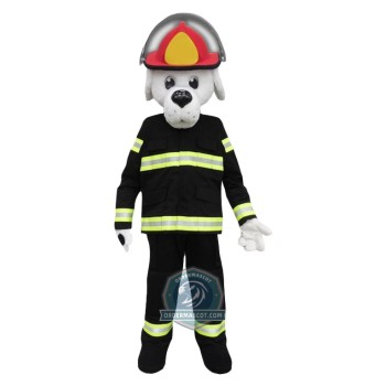 Realistic Fire Dog Mascot Costume