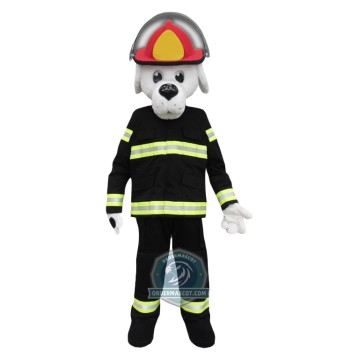 Realistic Fire Dog Mascot Costume