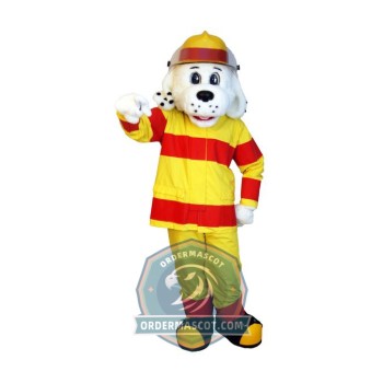 Deluxe Fire Dog Mascot Costume