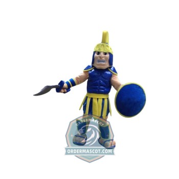 Blue & Yellow Knight Mascot Costume