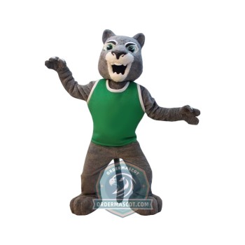 Grey Panther Mascot Costume