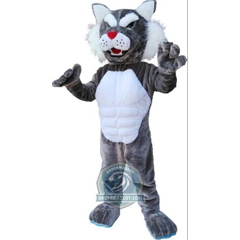 Realistic Bobcat Wildcat Mascot Costume
