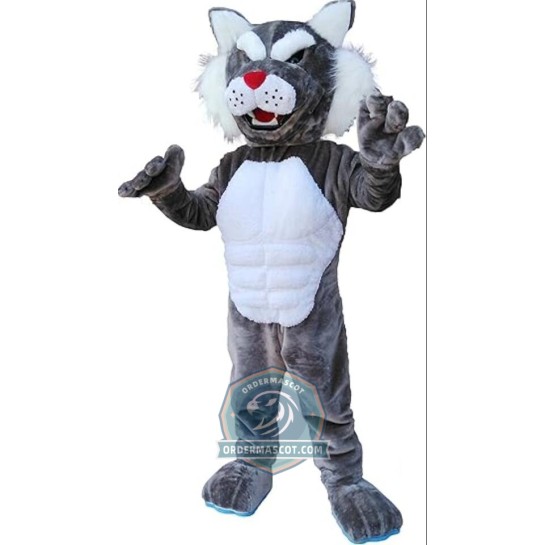 Realistic Bobcat Wildcat Mascot Costume