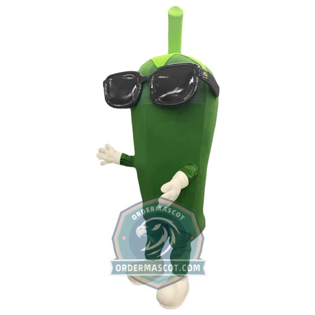 Green Pepper Mascot Costume