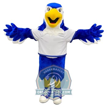 Blue Eagle Mascot Costume For Adult