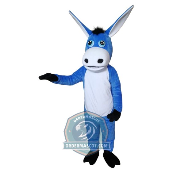 Affordable Blue Donkey Mascot Costume