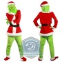 Realistic Christmas Grinch Mascot Costume
