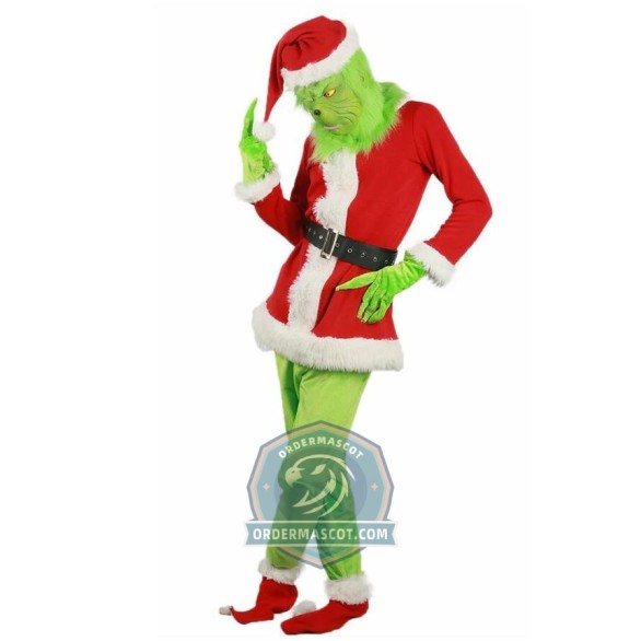 Christmas Grinch Mascot Costume For Adult