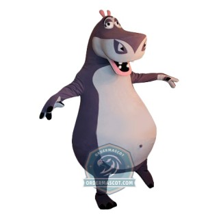 Realistic Hippo Mascot Costume For Adult