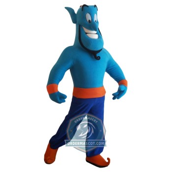 Genie Aladdin Mascot Costume