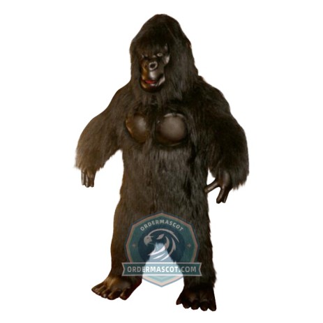 Realistic Black Gorilla Mascot Costume
