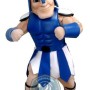 Blue Spartan Warrior Mascot Costume