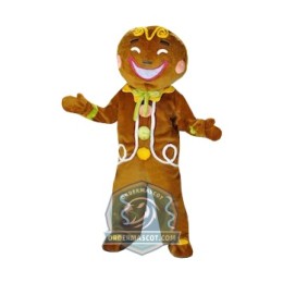Gingerbread Man Mascot Costume