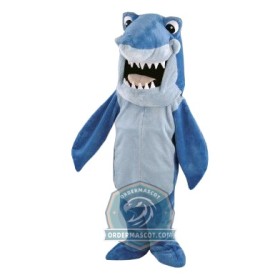 Deluxe Blue Shark Mascot Costume