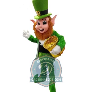 Adult Leprechaun Mascot Costume