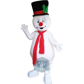 Friendly Snowman Mascot Costume