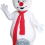 Friendly Snowman Mascot Costume