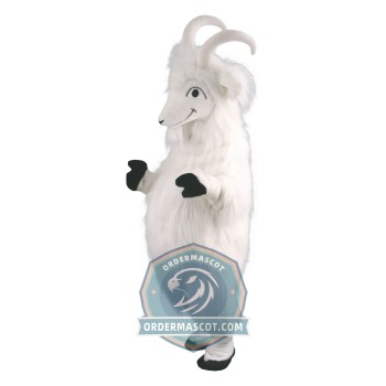 White Goat Mascot Costume