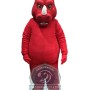 Fierce Red Rhino Mascot Costume