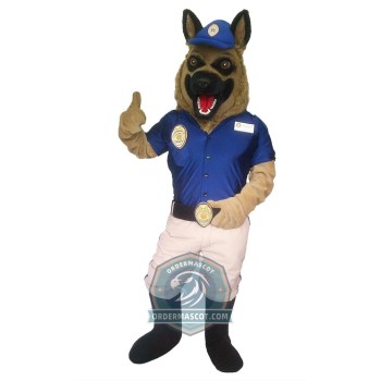 Fierce Police Dog Mascot Costume