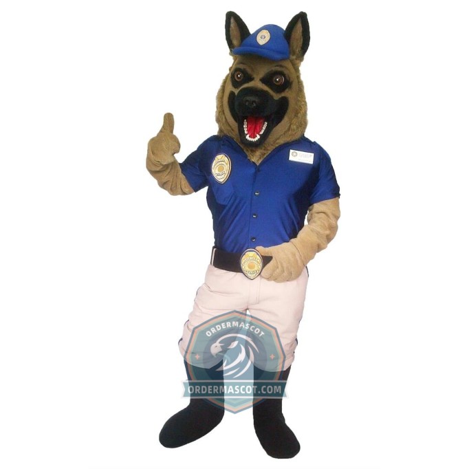 Fierce Police Dog Mascot Costume