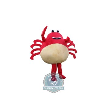 Happy Crab Mascot Costume