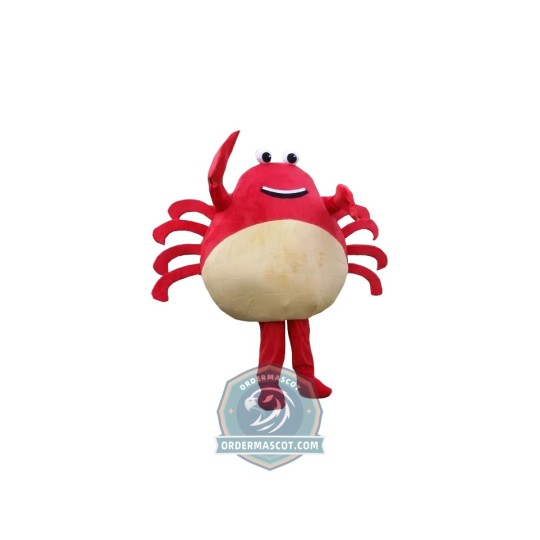Happy Crab Mascot Costume