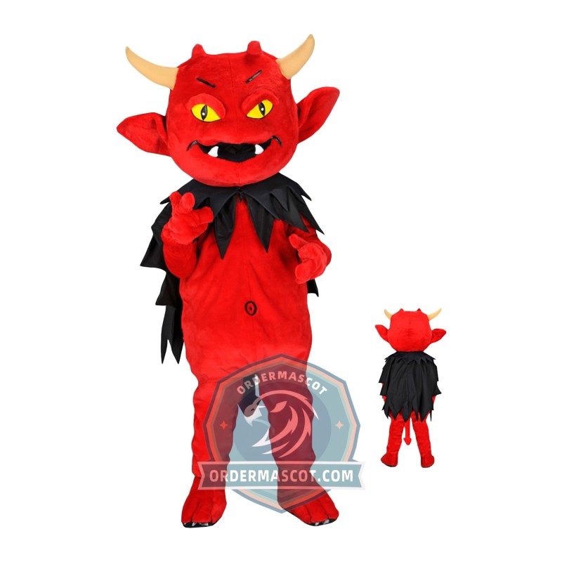 Realistic Red Devil Mascot Costume