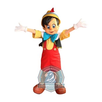 Realistic Pinocchio Mascot Costume
