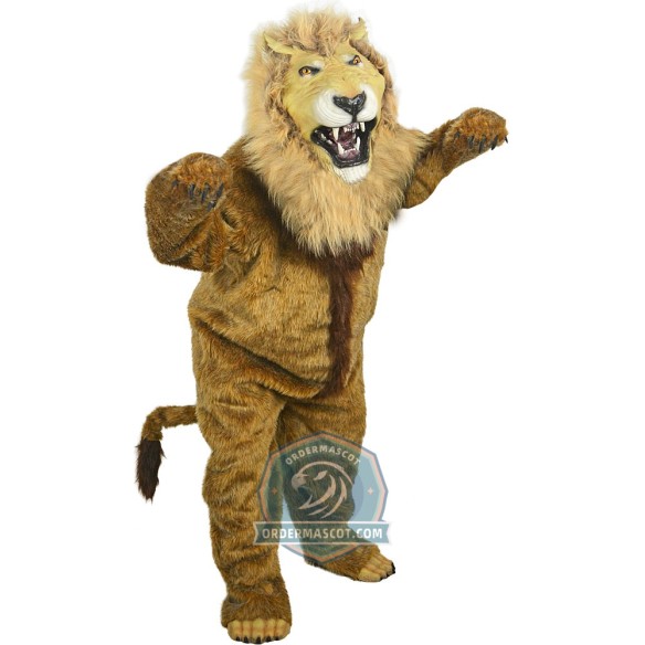 Fierce Lightweight Lion Mascot Costume