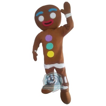 Deluxe Gingerbread Man Mascot Costume