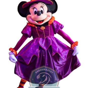 Realistic Halloween Minnie Mascot Costume