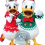 Christmas Donald Duck & Daisy Duck Mascot Costume For Adult