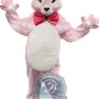 Deluxe Pink Easter Bunny Mascot Costume