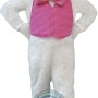 Cute White Easter Bunny Mascot Costume